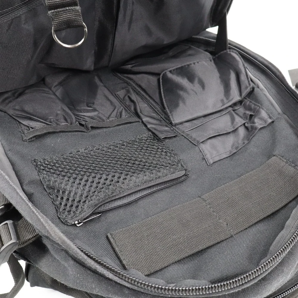 Piper Gear Tactical Backpack Unisex Large Black Canvas Rugged Gorpcore Bag‎